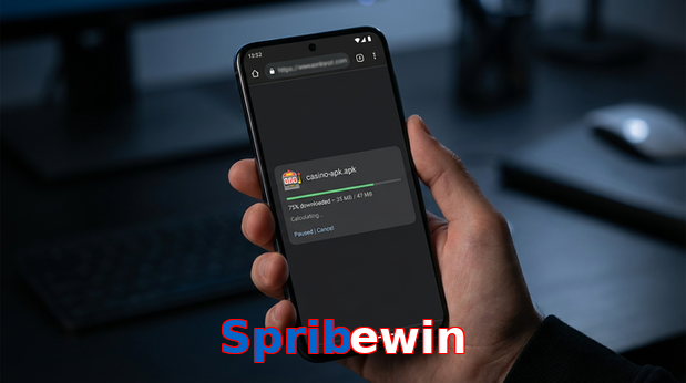 Main screen of Spribewin apk page for PK players